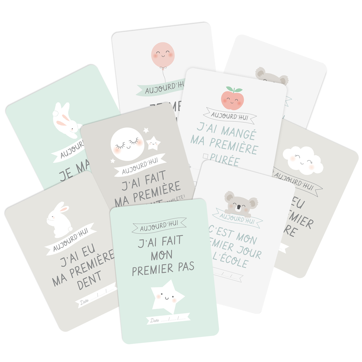 Les cartes étapes bébé « Mes premières fois » – Zü – le Blog